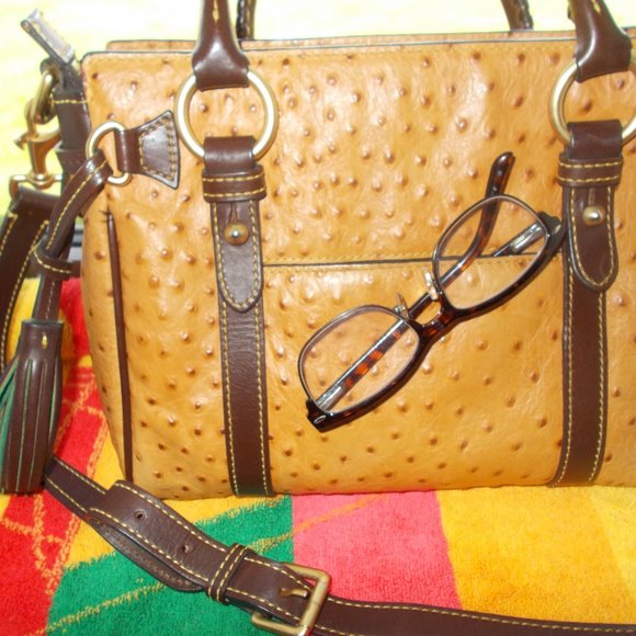 Dooney & Bourke Ostrich Handbag - Picture 4 of 11